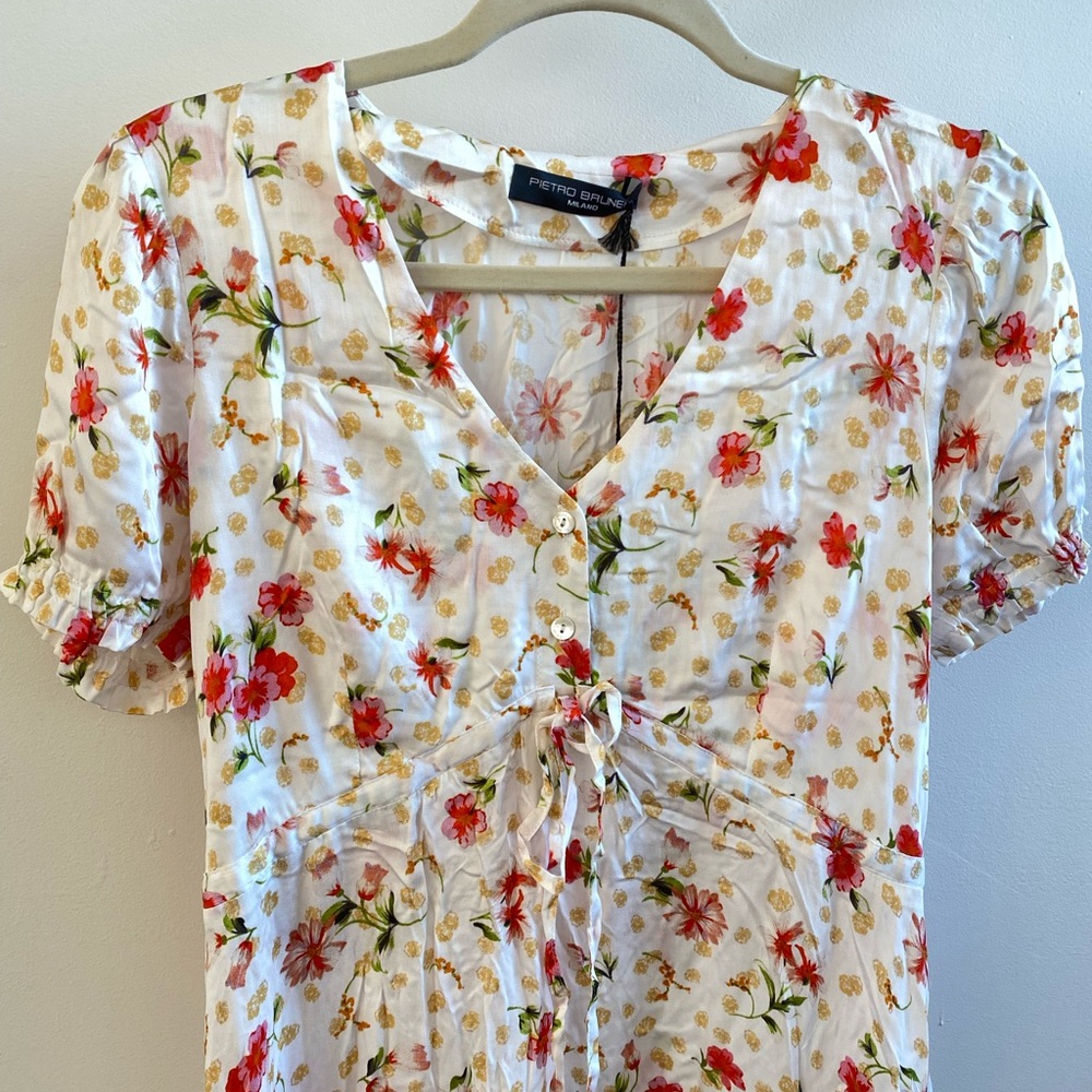 PIETRO BRUNELLI • NWT Floral Maternity Maxi Dress